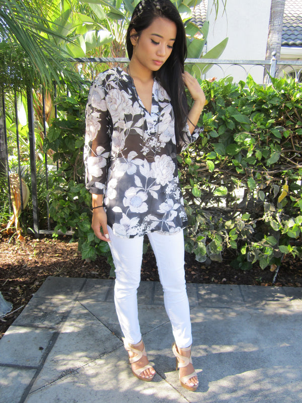Floral Blouse - Rogue LA
 - 2