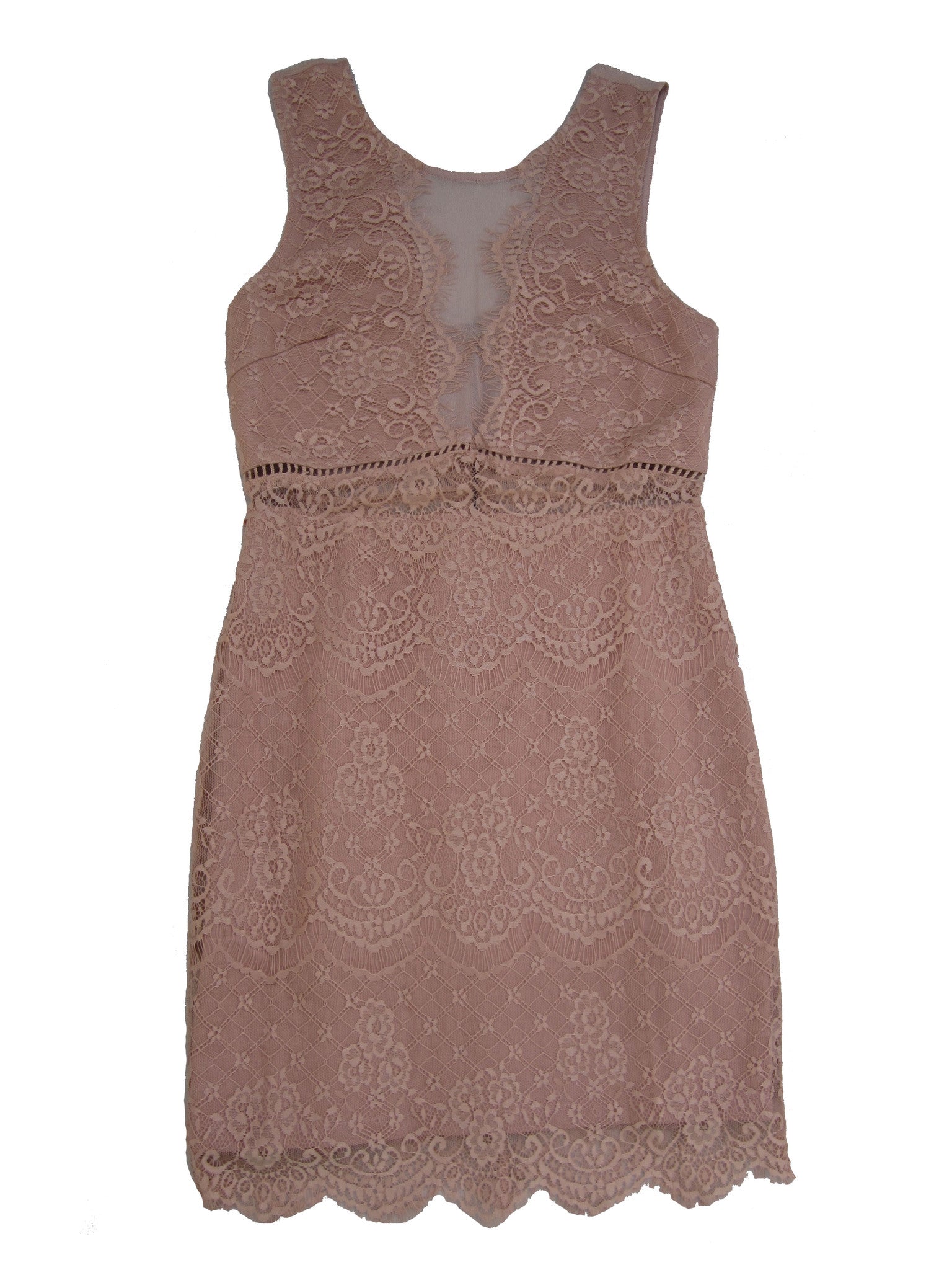 Lush Dusty Pink Lace Dress Rogue LA Lush Dusty Pink Lace Dress Rogue LA