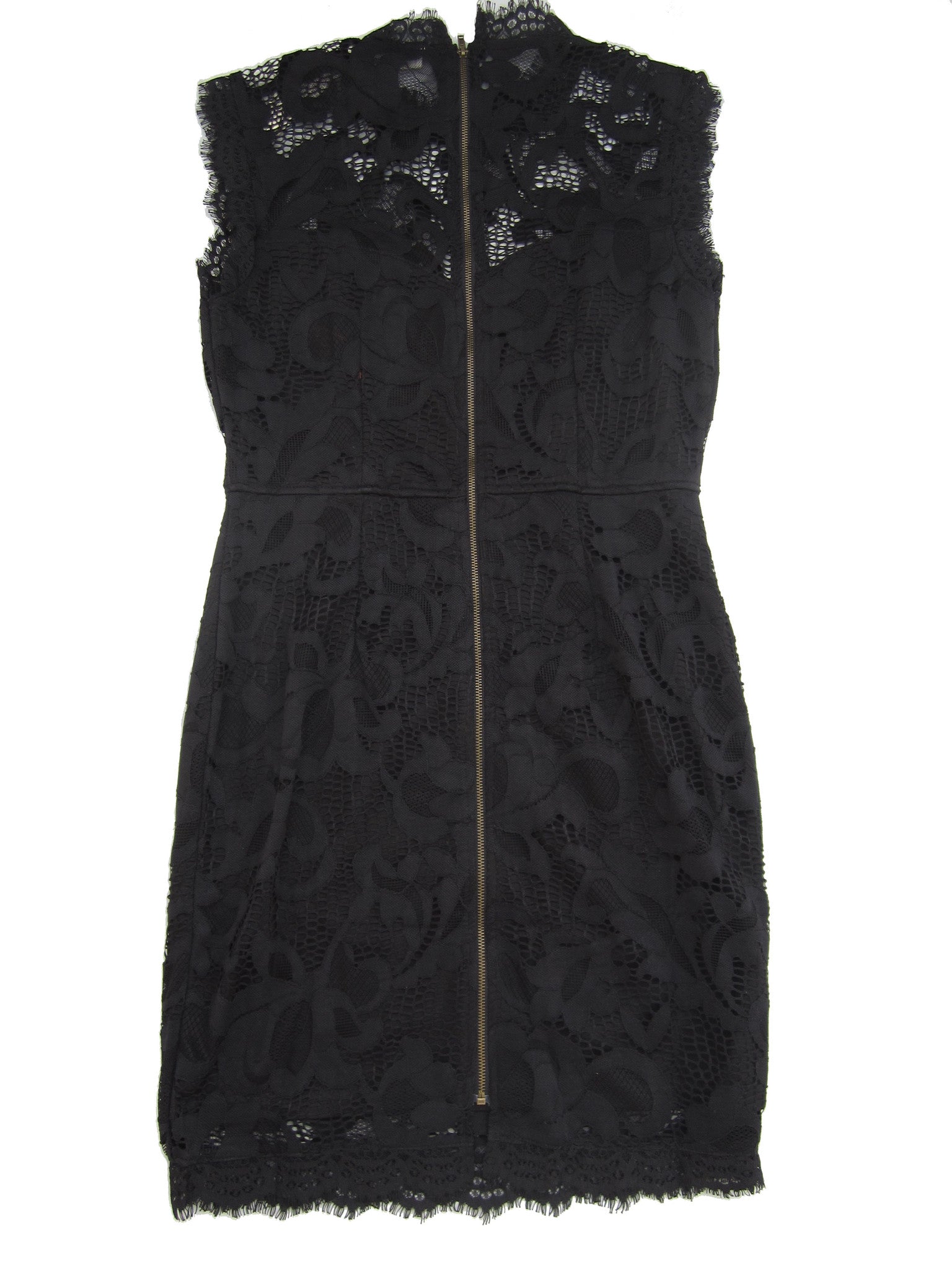 Sans Souci Mock Neck Lace Sheath Dress Rogue LA Sans Souci Mock Neck Lace Sheath Dress Rogue LA