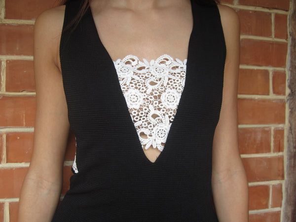 Lace White Bandeau Column Dress - Rogue LA
 - 4